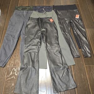 Spanx pants, leggings,leather 1x black green Grey camo leggings 7 pairs of pants